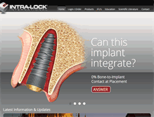 Tablet Screenshot of intra-lock.com